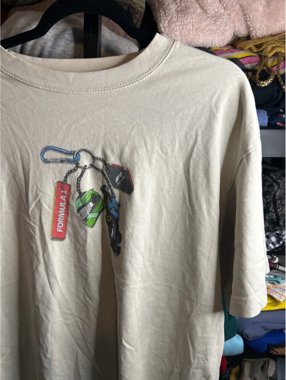 Pacsun Formula 1 Keychain Graphic T-Shirt Size L